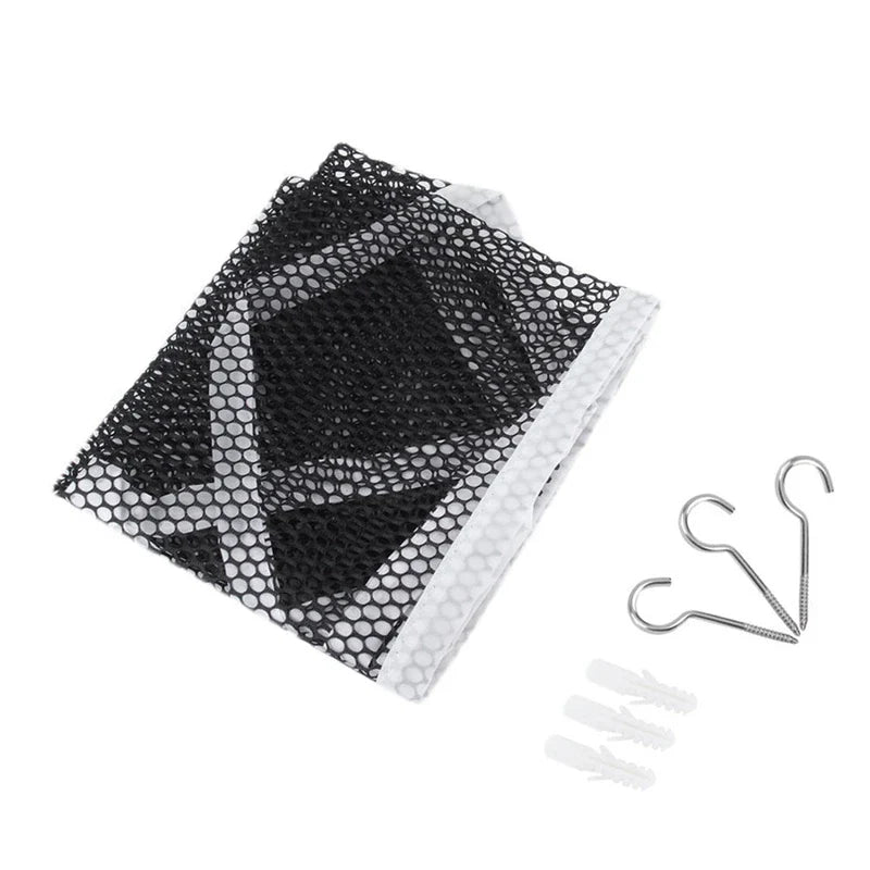 Triangle Plush Toy Storage Hammock — Large Mesh Net Organizer for Kids’ Stuffed Toys and Room Storage