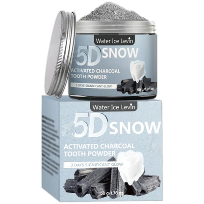 Bamboo Charcoal Teeth Whitening Powder - Natural Deep-Cleansing Powder for Fresh Breath & Daily Oral Care