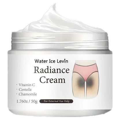 50g Brightening Body Cream with Vitamin C – Moisturizing Formula for Underarms, Joints & Inner Thigh Skin Care, Smooth & Even-Tone Appearance
