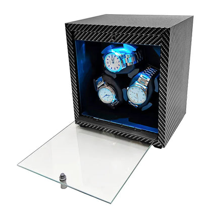 FRUCASE Watch Winder – Automatic 3-Watch Rotating Storage Case with 2 Modes & Memory Cotton