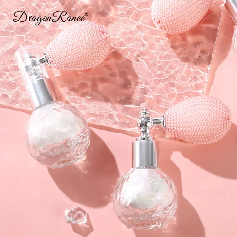 High Gloss Glitter Highlighter Powder Spray: Shimmer Sparkle Makeup for Face & Body