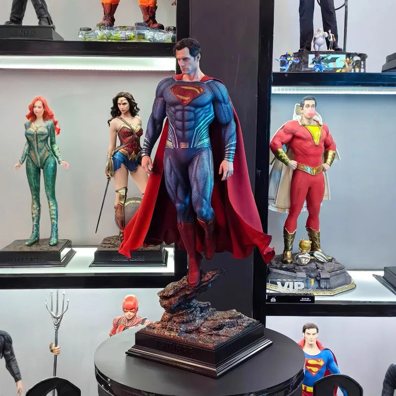 DC Series Justice League Superman GK Statue – Handmade Steel Man Collectible Model Ornament Gift