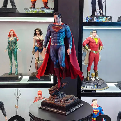 DC Series Justice League Superman GK Statue – Handmade Steel Man Collectible Model Ornament Gift
