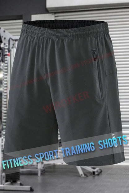 Men's Quick-Dry Running Shorts – Knee-Length Casual Fitness & Gym Training Shorts 2022