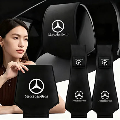 Mercedes-Benz Car Headrest Cover - Anti-Dirt Seat Pillow Protector for W203–W222 Models