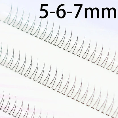 J Curl V-Shape Manga Under Eyelashes – Soft Black Bottom Lash Clusters for Natural Comic Eye Look