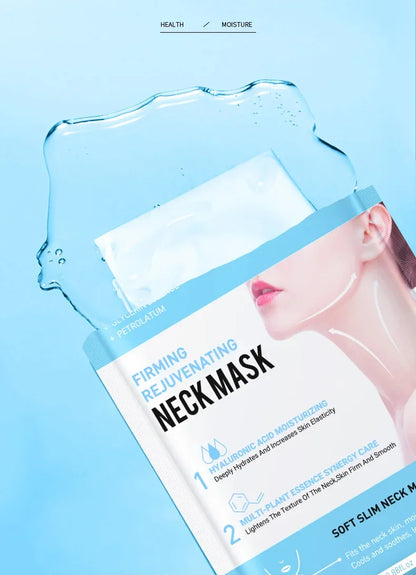 10pcs SADOER Hyaluronic Acid Neck Masks – Collagen Firming & Moisturizing Skincare for Neck