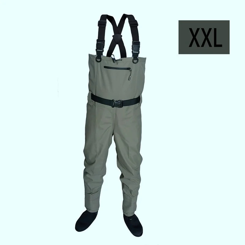 Fly Fishing Waders for Kids & Adults – Neoprene Foot, Quick-Dry, Waterproof & Breathable for Men, Rafting & Hunting