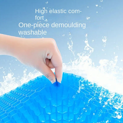 Gel Seat Cushion – Double Thick Egg Gel Pad for Pressure Relief, Breathable Soft Cushion for Car & Office Chair