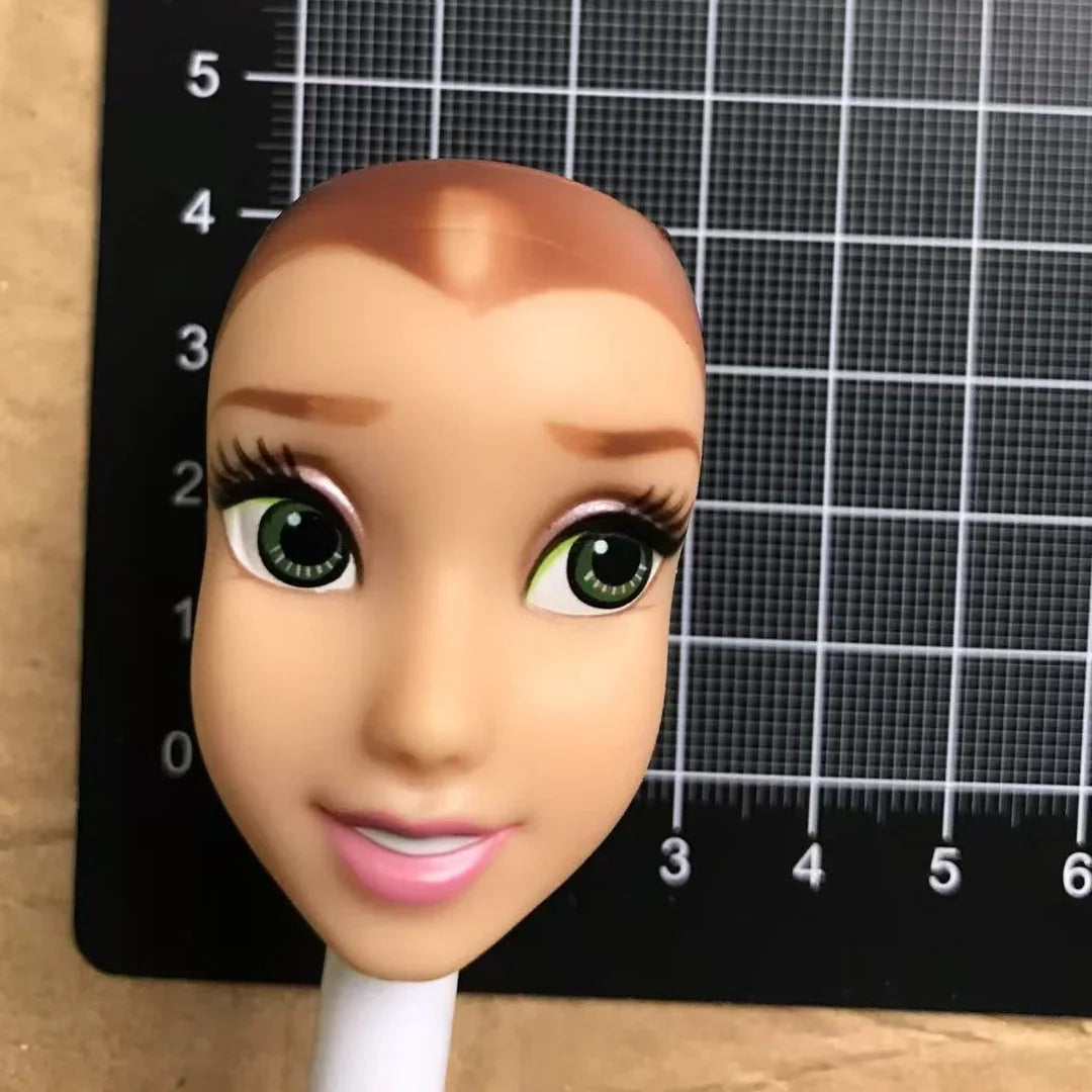 DISNEY Doll Heads – Bald Red Hair King, Queen & Alice with Makeup for DIY Dressing & Accessories