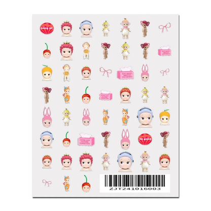 S-Sonnies Angels 3D Nail Art Stickers - Cartoon Adhesive Decal Stickers for Manicure & Nail Parts
