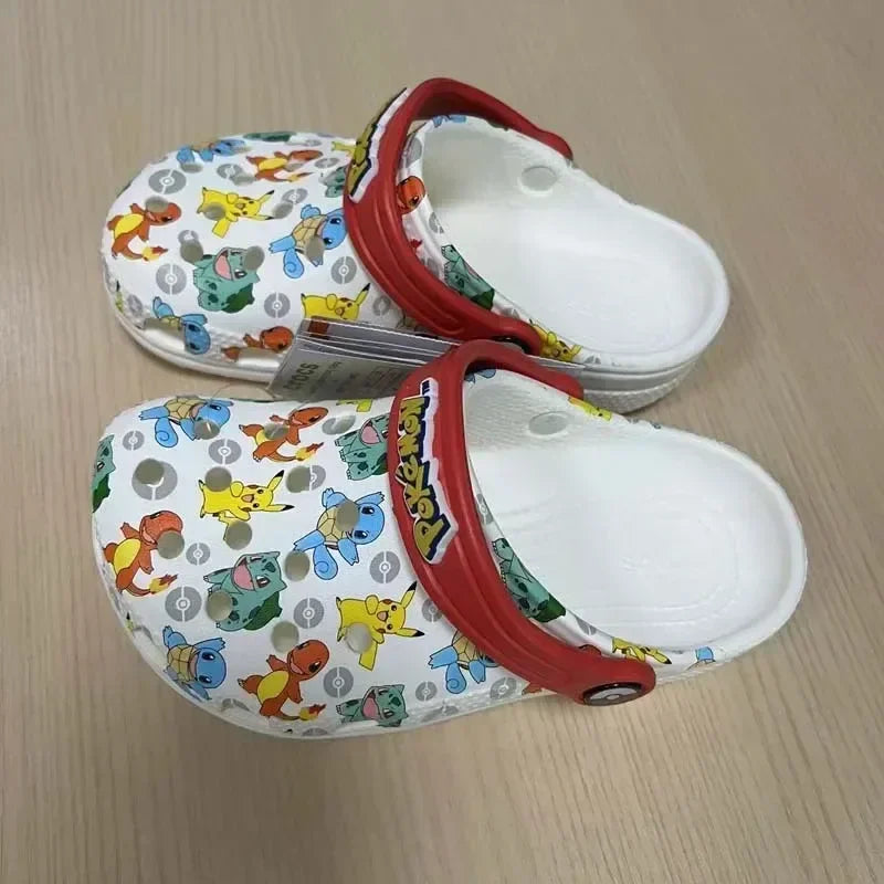 Pokemon Hole Sandals - Pikachu, Squirtle & Charmander Kawaii EVA Anime Slippers, Summer Beach Shoes for Kids, Perfect Gift