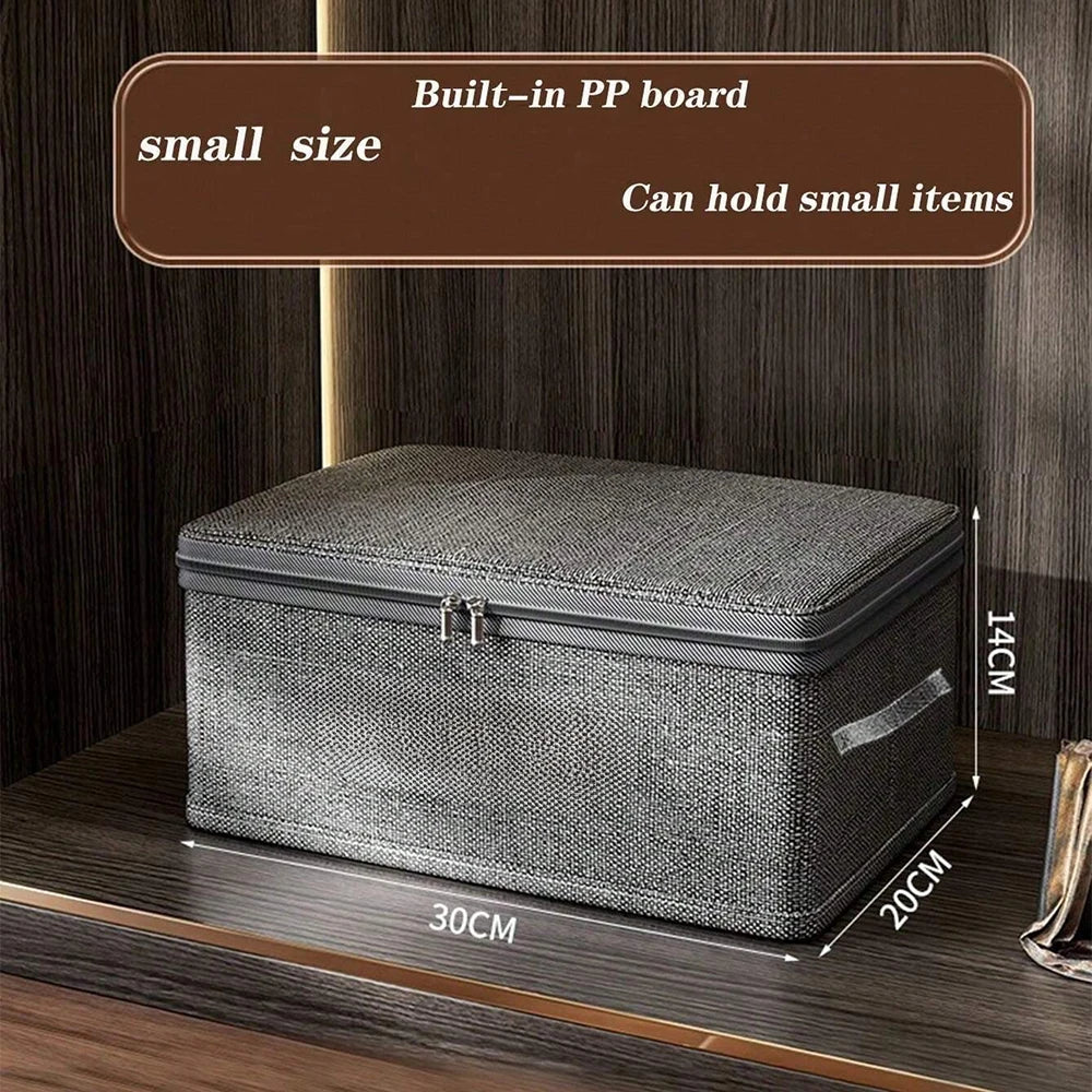 Folding Clothes Storage Organizer - Large Capacity Quilt, Bra and Lingerie Divider Box