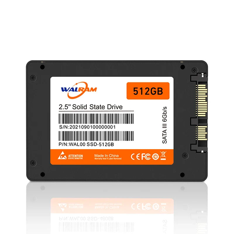 WALRAM SSD 240GB, 120GB, 480GB – 2.5" SATA3 Solid State Drive for Desktop & Laptop, Available in 128GB, 256GB, 512GB, 1TB