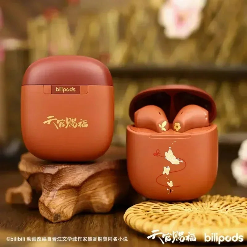 Hua Cheng Xie Lian Fox Rabbit Bluetooth Headset Case – Tian Guan Ci Fu Cosplay Earphone Case, Official Toy Gift