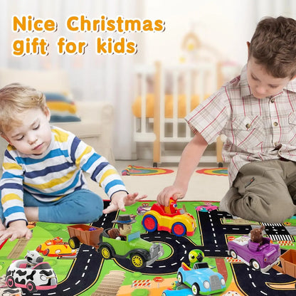 La Granja De Zenon Bartolito Pull-Back Toy Car – Inertia Car Set for Kids 1-3 Years, Birthday Gift