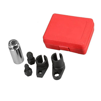 5-Piece Oxygen Sensor Wrench Kit - Automotive O2 Socket Removal & Installation Tool Set