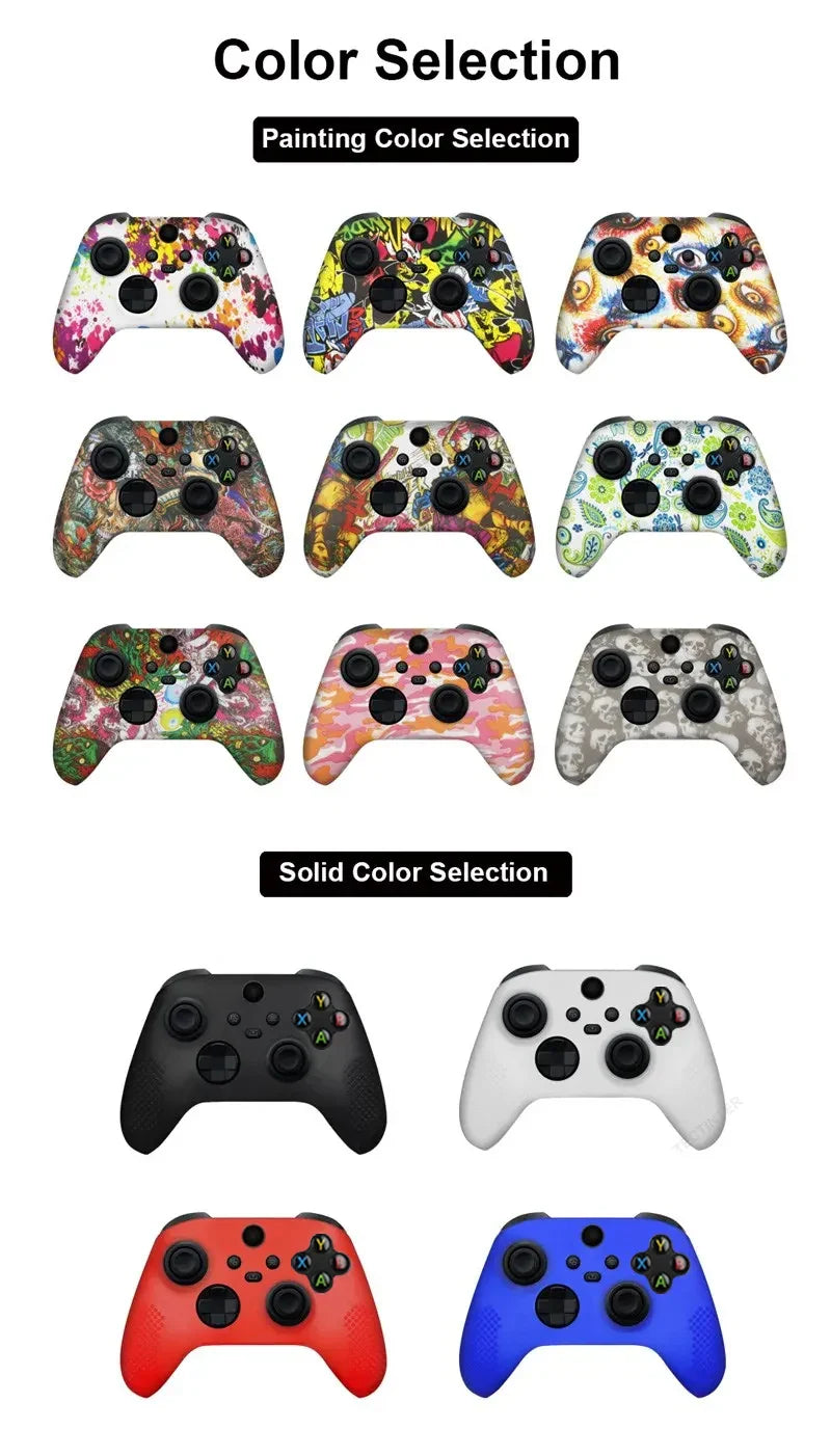 Silicone Protective Case for Xbox Series X/S Controller — Thumbstick Grips & Joystick Cover Gamepad Accessories