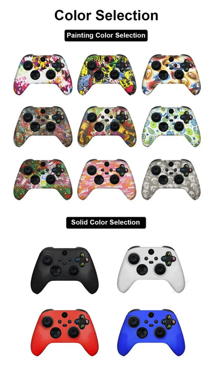 Silicone Protective Case for Xbox Series X/S Controller — Thumbstick Grips & Joystick Cover Gamepad Accessories