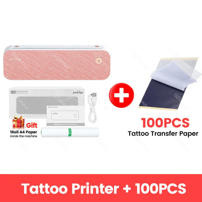 Peripage A40 Thermal Printer – Wireless Bluetooth & USB Mobile Printing Machine for Text, PDF, Tattoo Transfers