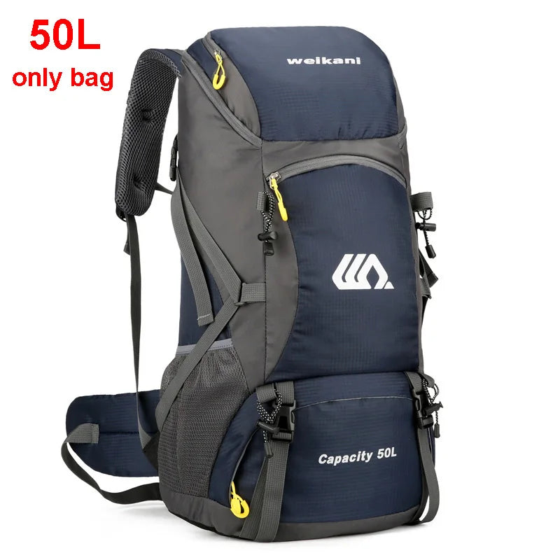 50L Travel Backpack for Men — Large Waterproof Hiking, Camping & Mountaineering Rucksack, Outdoor Sports Luggage Bag