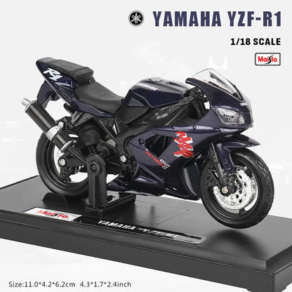 Maisto 1:18 Alloy Motorcycle Model – Yamaha MT-07/MT-10, Ducati, Kawasaki, KTM, Suzuki, BMW