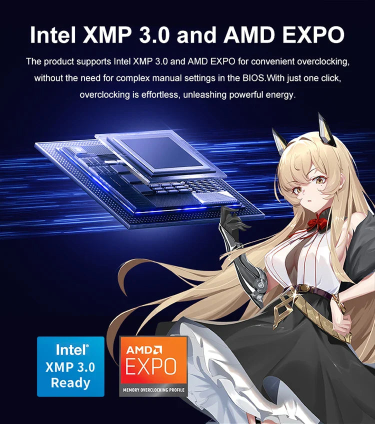 JUHOR DDR5 RGB Gaming Memory – 16GB 6800MHz RAM for Desktop PC