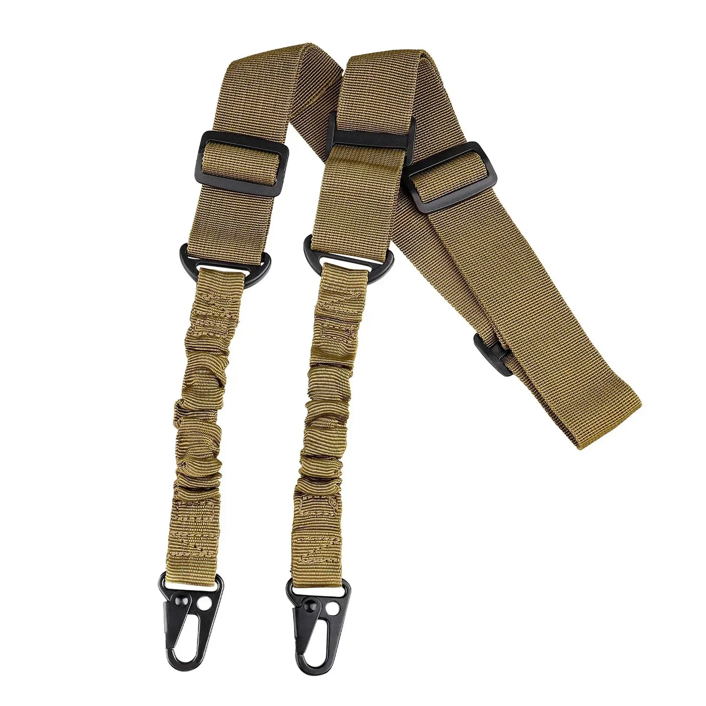 Tactical 2-Point Rifle Sling Strap – Heavy Duty Nylon Adjustable Shoulder Belt for Outdoor Hunting & Military Sports Accessories