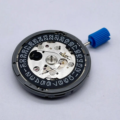 Original Japan NH35 Automatic Movement – NH35A 24 Jewels, Black Datewheel with White Text, Top-Rated TMI Mechanical Replacement Part