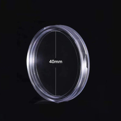 10/25pc Transparent Plastic Coin Capsules – 21-45mm Coin Storage and Collecting Case Holder