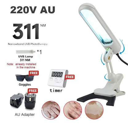 UV 311nm Phototherapy Device – Philips UVB Lamp for Vitiligo, Psoriasis & Skin Treatment