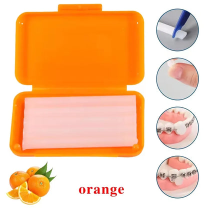 Fruit Flavored Orthodontic Relief Wax for Braces – 5 Scent Dental Protection Wax for Lips & Gums