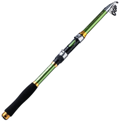 Sougayilang Telescopic Fishing Rod - 2.1m-3.6m Carbon Spinning Rod for Trout, Carp & Lure Fishing