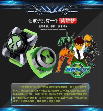 Omnitrix BEN10 Action Figure – Ben Tennyson Projection Watch with Sound & Light, Kids’ Smart Toy Gift