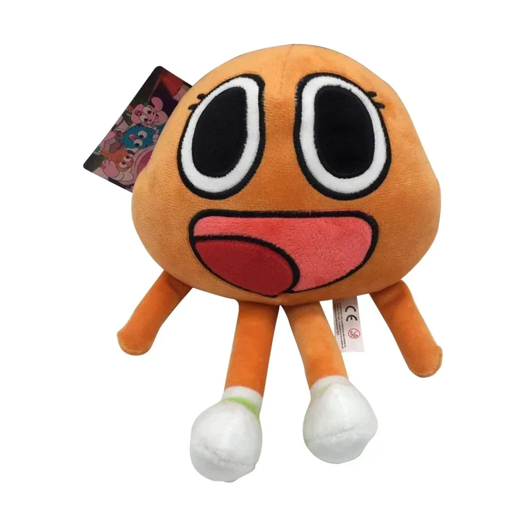 25cm Miniko Plush Toys – Gumball Cartoon Characters Darwin & Anais Stuffed Cat & Bunny for Kids Birthday Gifts