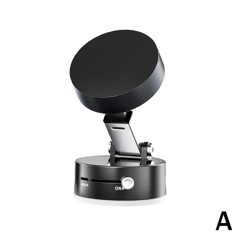 Vacuum Adsorption Magnetic Phone Mount – Double-Sided Hands-Free Magnetic Holder for Car, Gym, Mirror, Smooth Surfaces