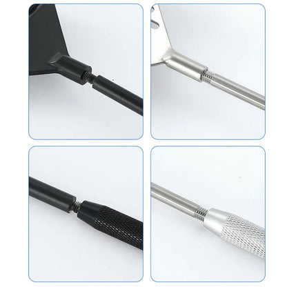 Aquarium Algae Remover Scraper – Aluminum Alloy Stainless Steel Blade Fish Tank Glass Cleaner Tool for Water Plant and Glass Cleaning Accessories