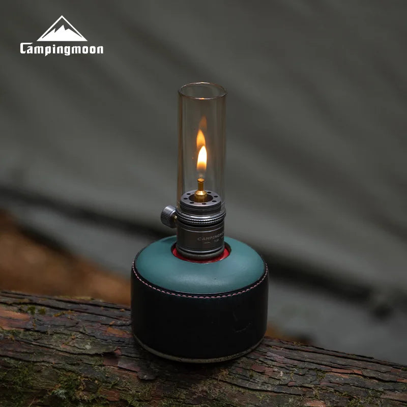 CAMPINGMOON Inflatable Aluminum Can Candle Light Set — Portable Camping & BBQ Atmosphere Lanterns