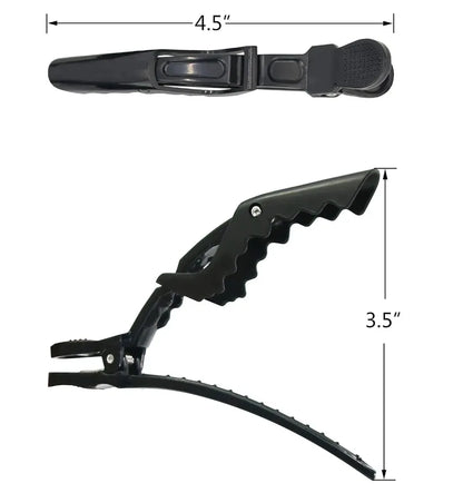 5/6PCS Alligator Hair Clips – Hairdressing Clamps & Crocodile Section Clips for Salon Styling and Barber Use