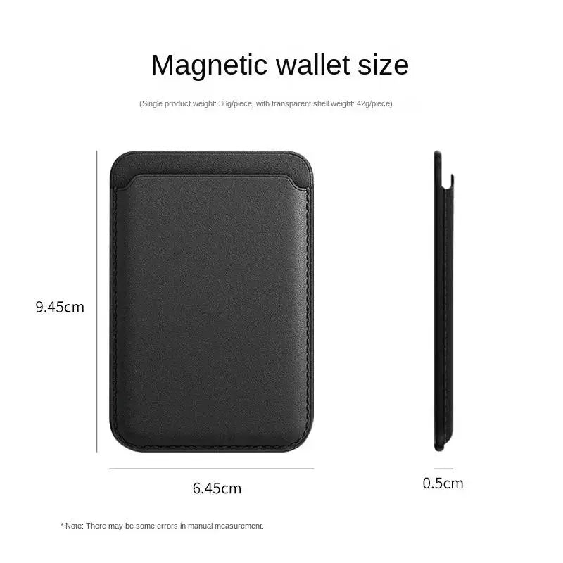 MagSafe Magnetic Leather Card Holder Wallet Case for iPhone 15, 14, 13 & 12 Pro Max Series