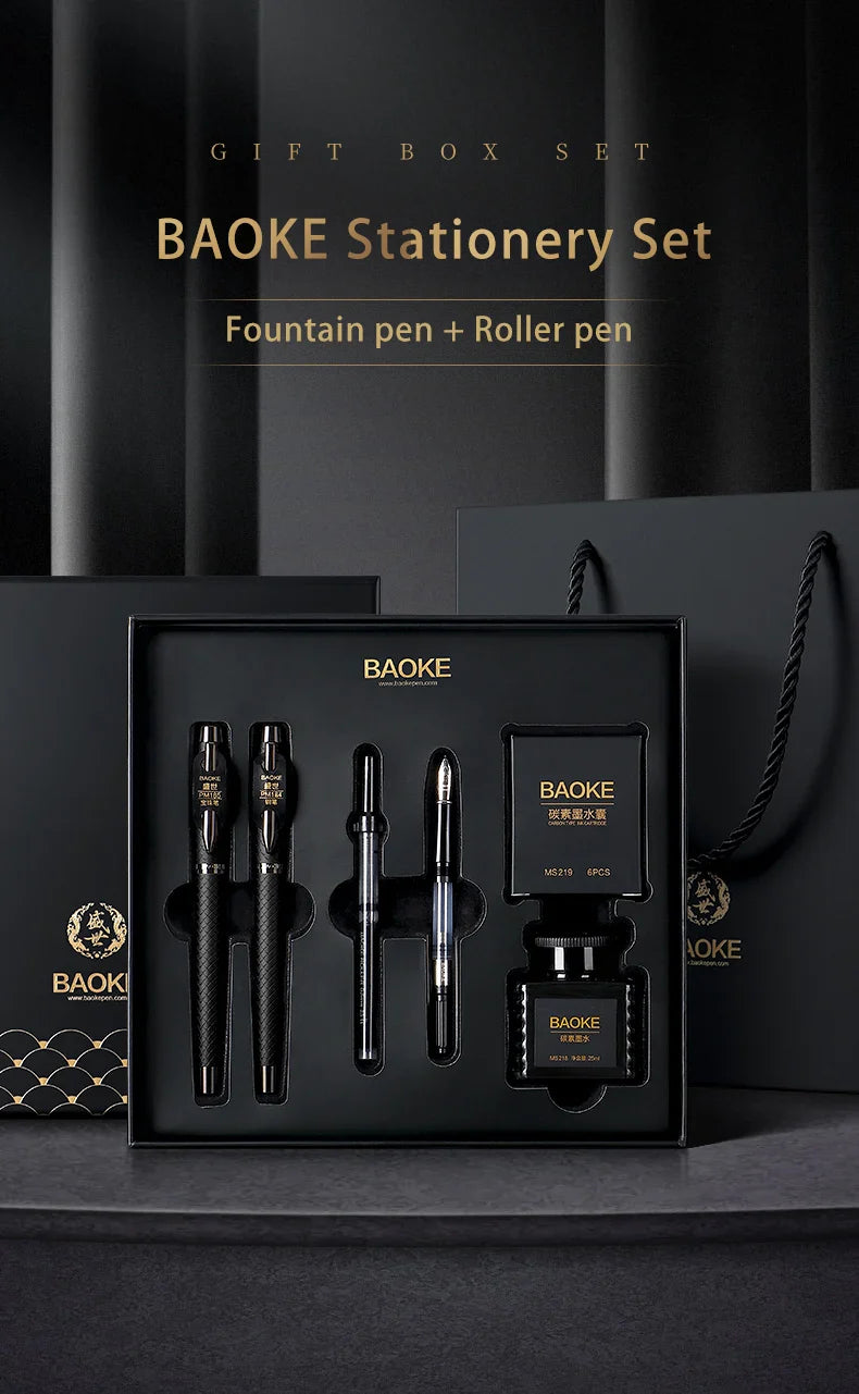 BAOKE T18 Luxury Fountain Pen & Roller Pen Set – Exquisite Gift Set