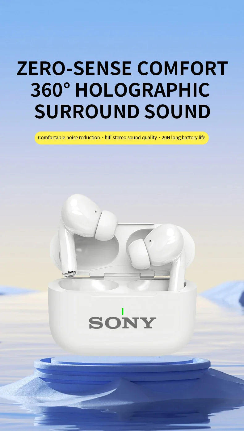 SONY Bluetooth Headset – In-Ear Wireless Sport HiFi TWS Earbuds for iOS, Android, Samsung, Huawei, Xiaomi, OPPO, Vivo