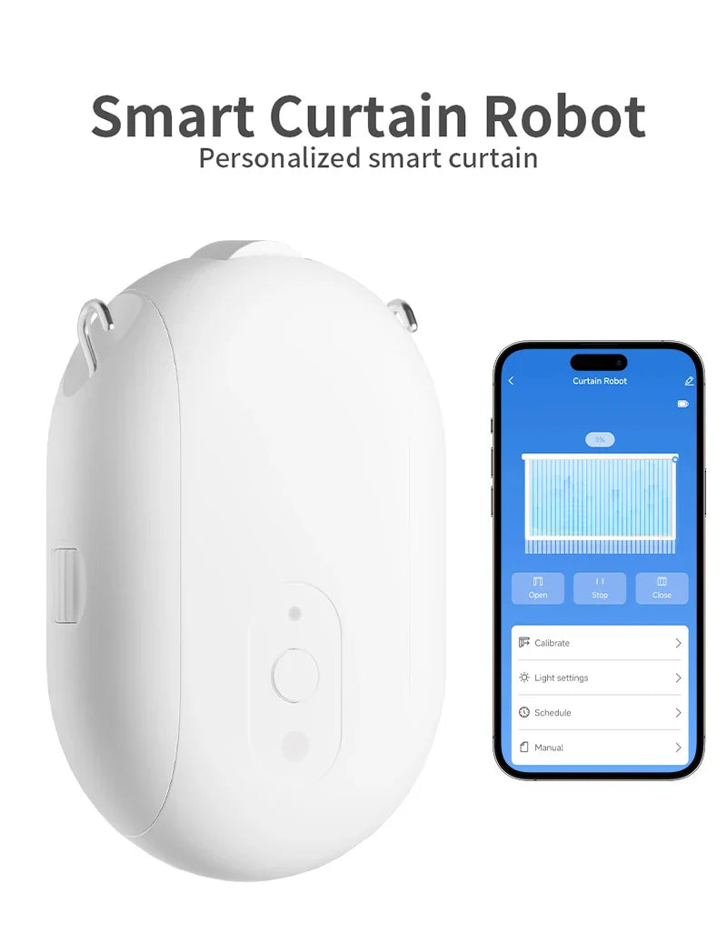 Tuya Smart Zigbee Curtain Motor with Hooks – T U Rail Smart Curtain Pusher, Siri, Google Home & Alexa Voice Control