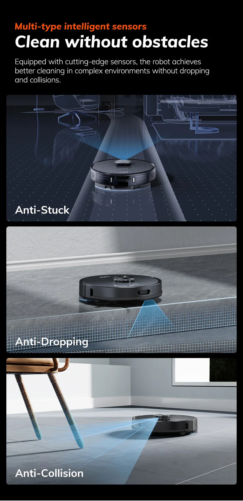 ILIFE T20S LDS Robot Vacuum Cleaner – 5000Pa, Auto Empty Dock, 60-Day Hands-Off Cleaning, Wet/Dry Sweeping & Mopping