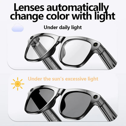 Xiaomi Mijia 4K HD AI Smart Glasses — Color Changing with 100MP Camera, Bluetooth Call & Voice Assistant Control