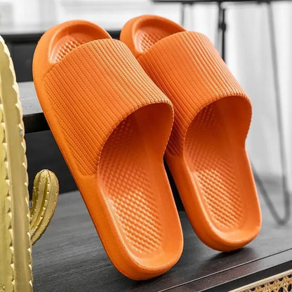 Women’s Thick Platform EVA Slippers – Soft Sole Non-Slip Indoor Bathroom Slides & Summer Fashion Sandals 2024