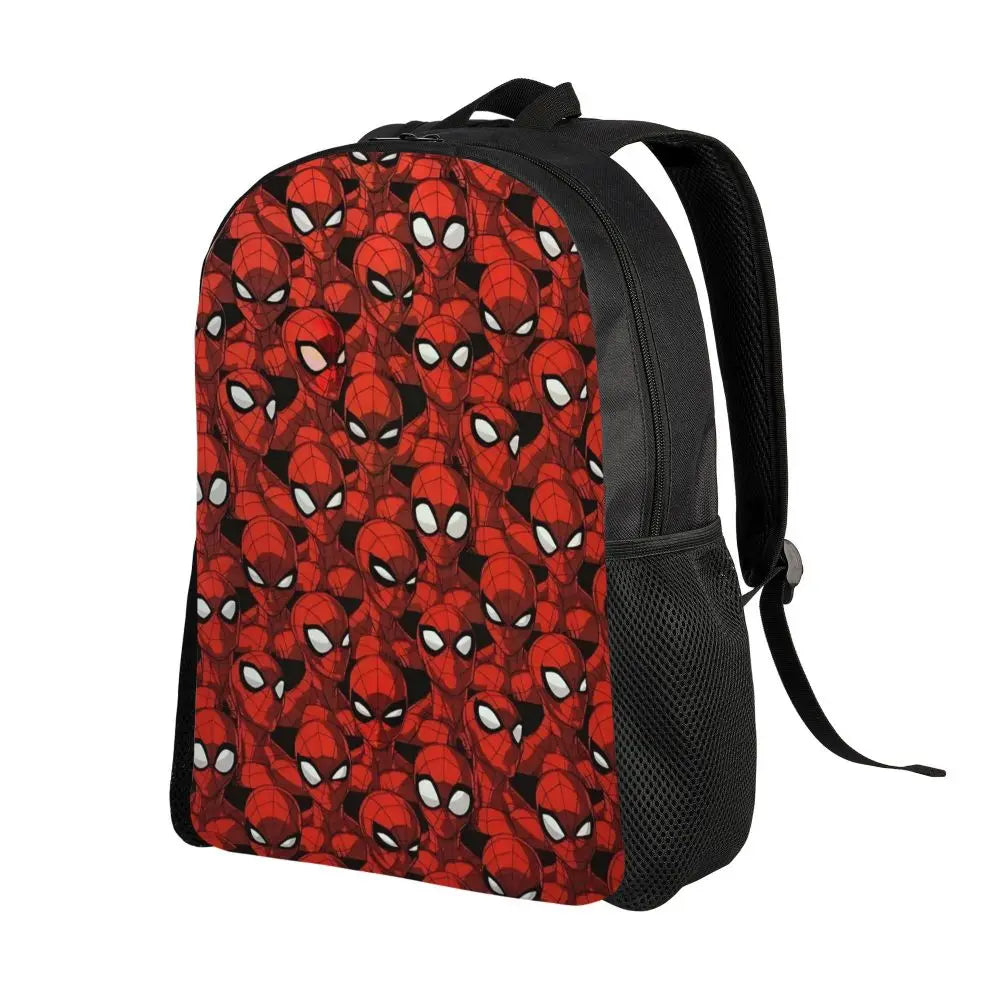 Custom Spider-Man Web Backpack – Water-Resistant School & College Bag for Men and Women