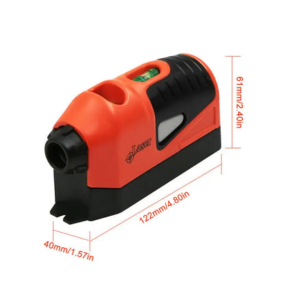 Mini Vertical Spirit Level Tool - Laser Straight Laser Guided Level Line Measurement Gauge for Accurate Ground Decoration