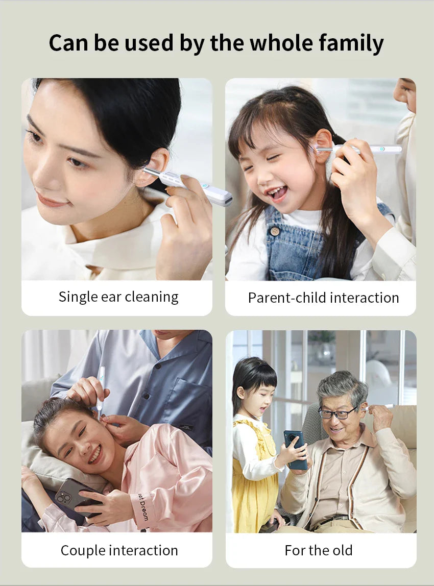 2025 Wireless Smart Earpick – HD Camera Ear Wax Cleaner with 6 LED Lights for iOS & Android