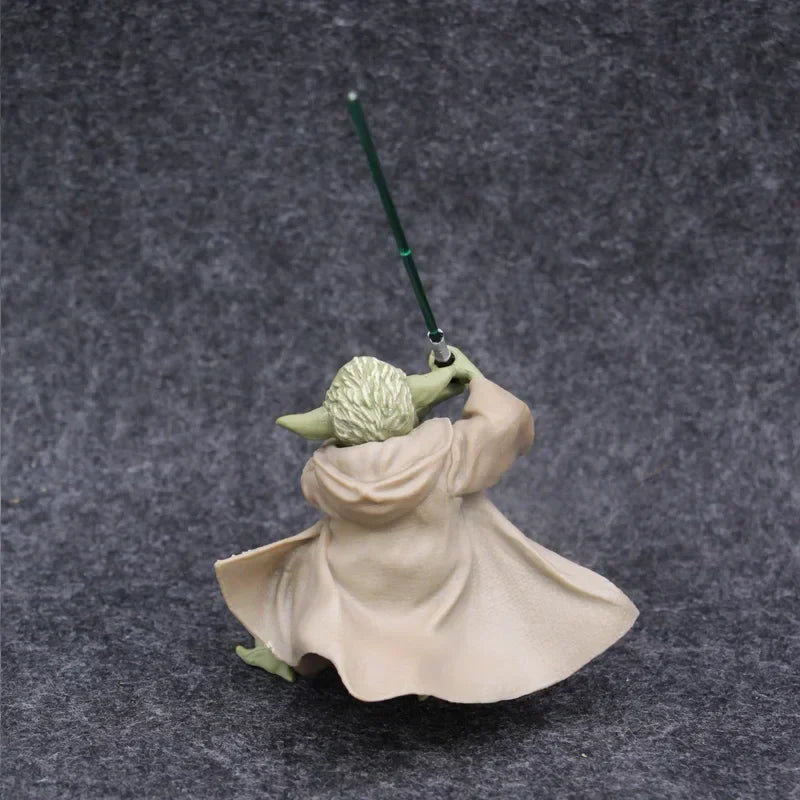 Star Wars Mandalorian Master Yoda Action Figure – Collectible Toy with Sword